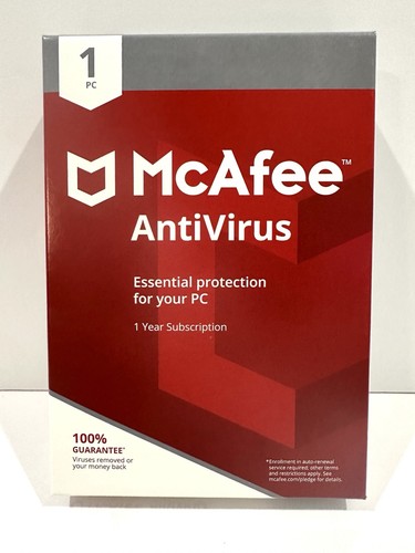 New sealed mcafee antivirus - sealed,